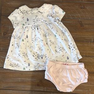 Magnetic Me Cream Baby Outfit with Playful Print